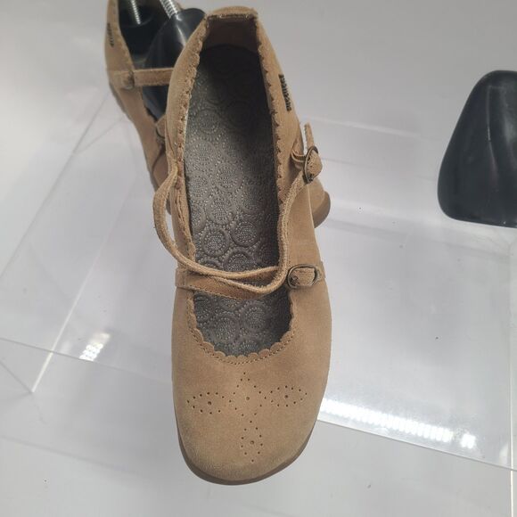 Skechers Womens 45993 Taupe Suede Leather Mary Jane Comfort Shoes US  Size 7.5 - Picture 9 of 10
